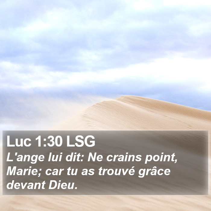 Luc 1:30 LSG Bible Study