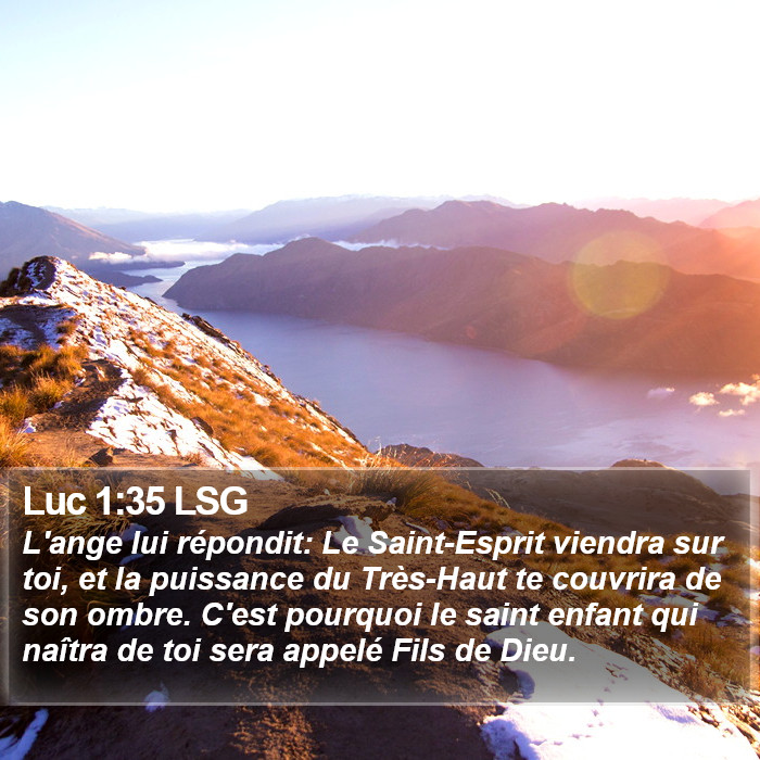 Luc 1:35 LSG Bible Study