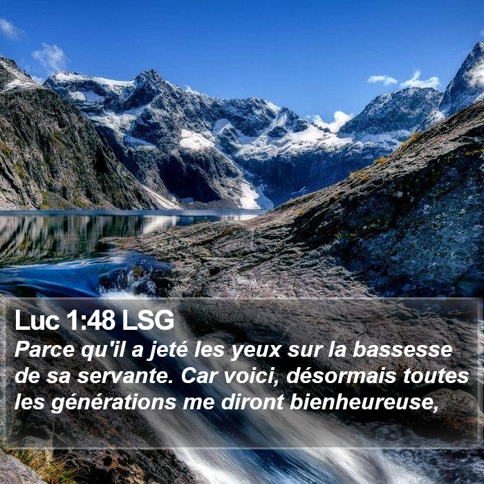 Luc 1:48 LSG Bible Study