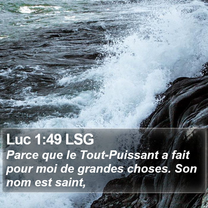 Luc 1:49 LSG Bible Study