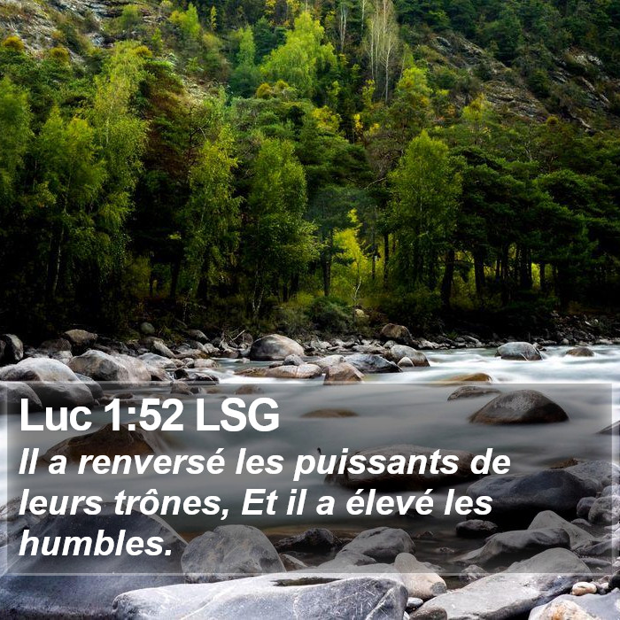 Luc 1:52 LSG Bible Study