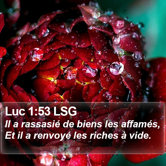 Luc 1:53 LSG Bible Study