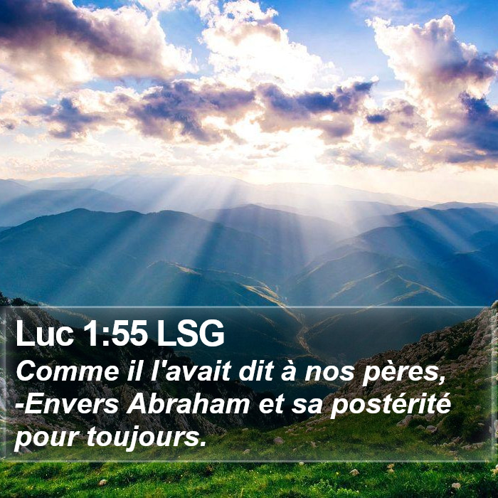 Luc 1:55 LSG Bible Study