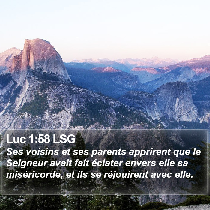 Luc 1:58 LSG Bible Study