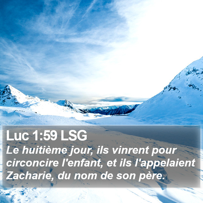 Luc 1:59 LSG Bible Study