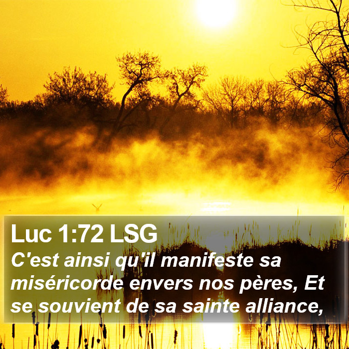 Luc 1:72 LSG Bible Study