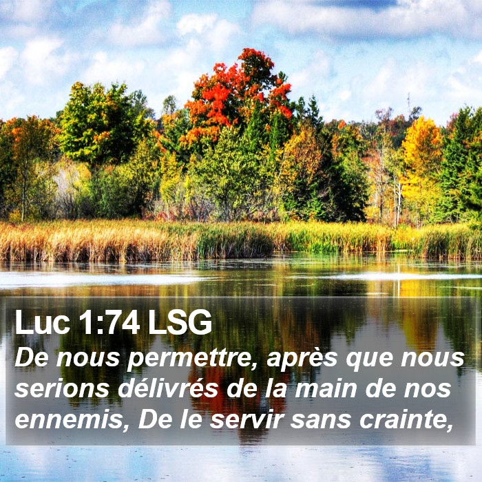 Luc 1:74 LSG Bible Study