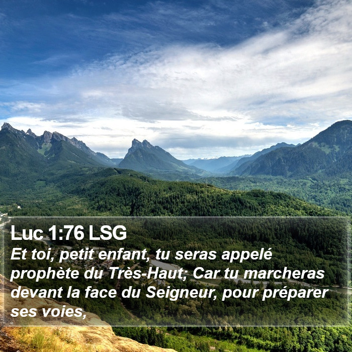 Luc 1:76 LSG Bible Study