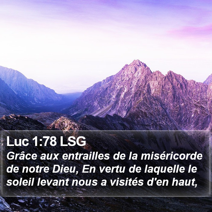 Luc 1:78 LSG Bible Study