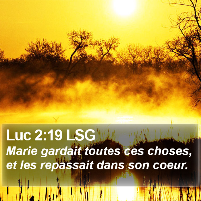 Luc 2:19 LSG Bible Study