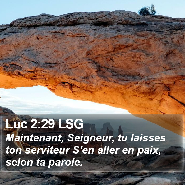 Luc 2:29 LSG Bible Study