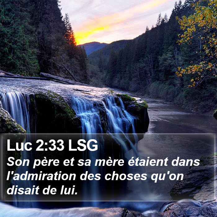 Luc 2:33 LSG Bible Study