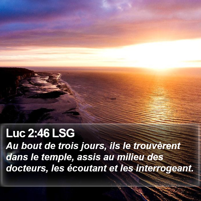 Luc 2:46 LSG Bible Study