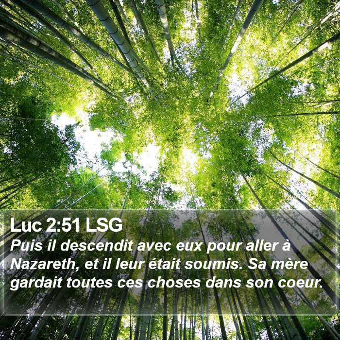 Luc 2:51 LSG Bible Study