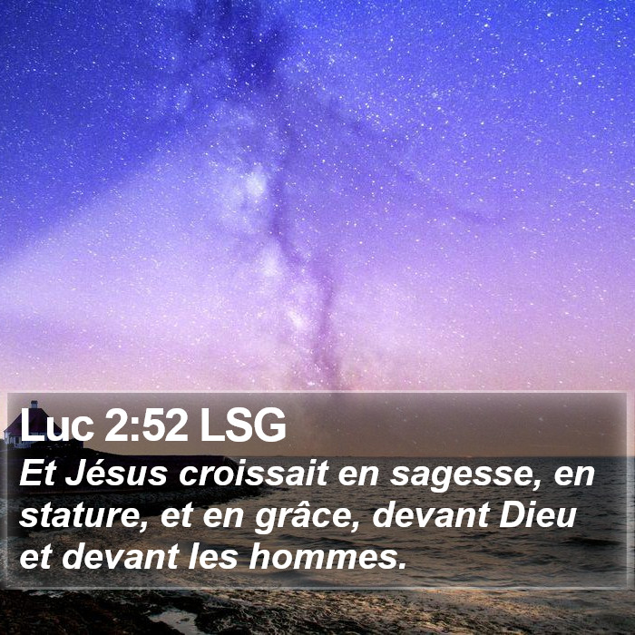 Luc 2:52 LSG Bible Study