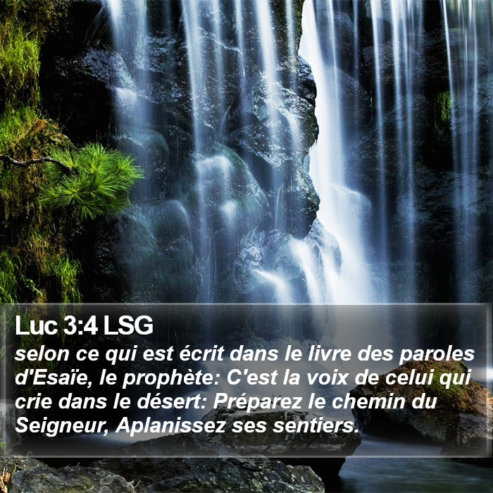 Luc 3:4 LSG Bible Study