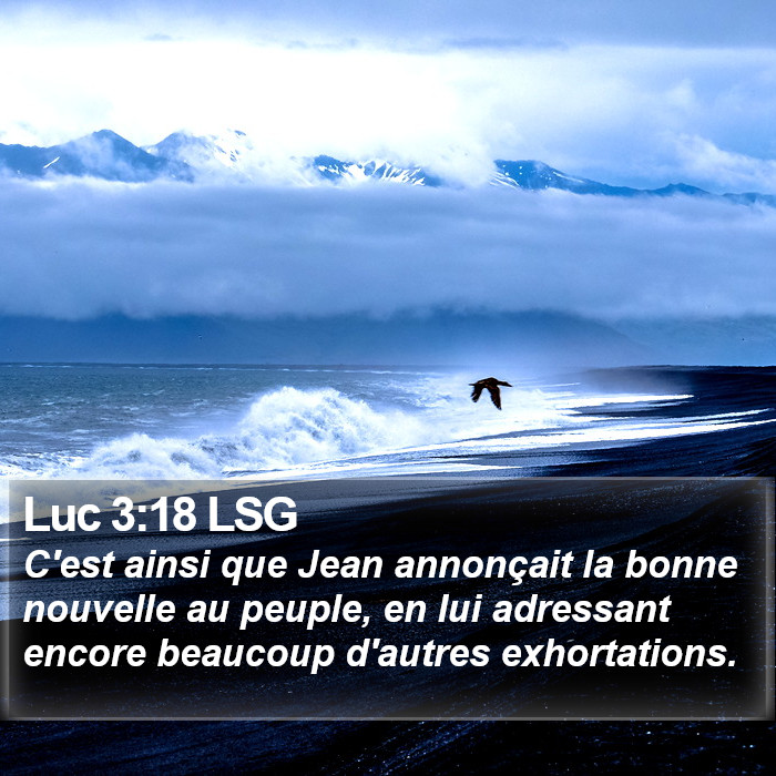 Luc 3:18 LSG Bible Study