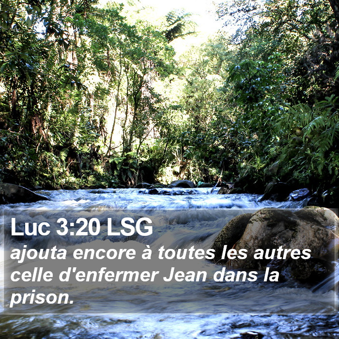 Luc 3:20 LSG Bible Study