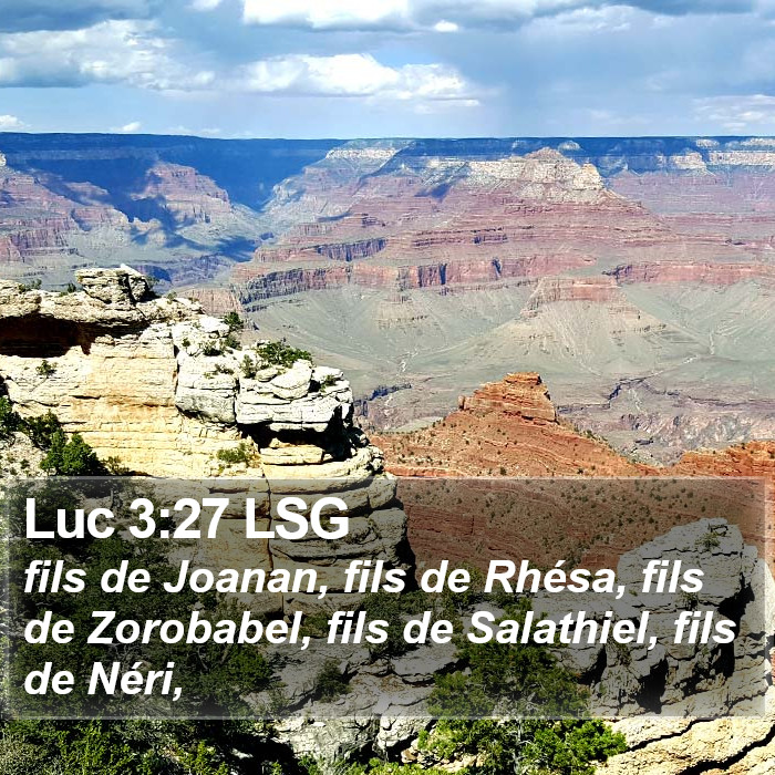 Luc 3:27 LSG Bible Study