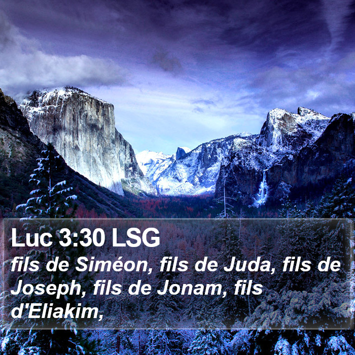 Luc 3:30 LSG Bible Study