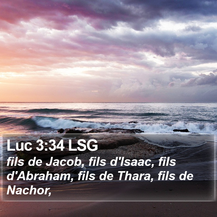 Luc 3:34 LSG Bible Study