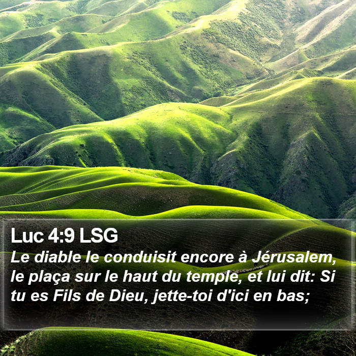 Luc 4:9 LSG Bible Study