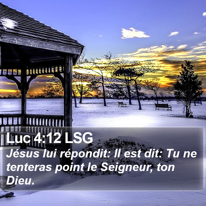 Luc 4:12 LSG Bible Study