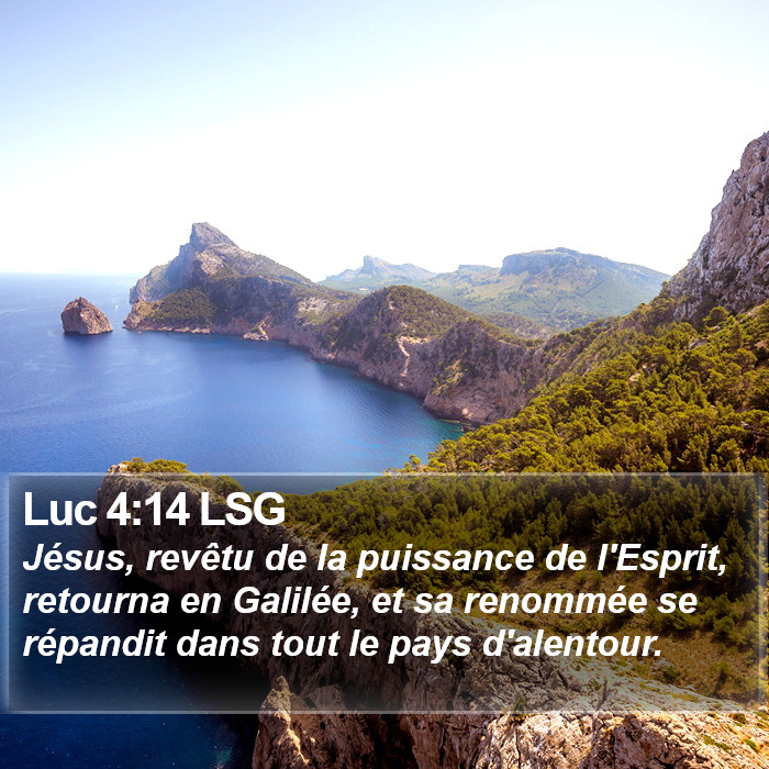 Luc 4:14 LSG Bible Study