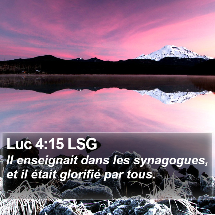 Luc 4:15 LSG Bible Study