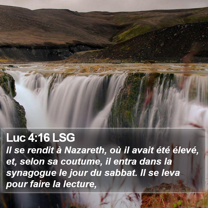 Luc 4:16 LSG Bible Study