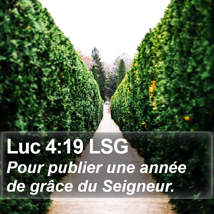 Luc 4:19 LSG Bible Study