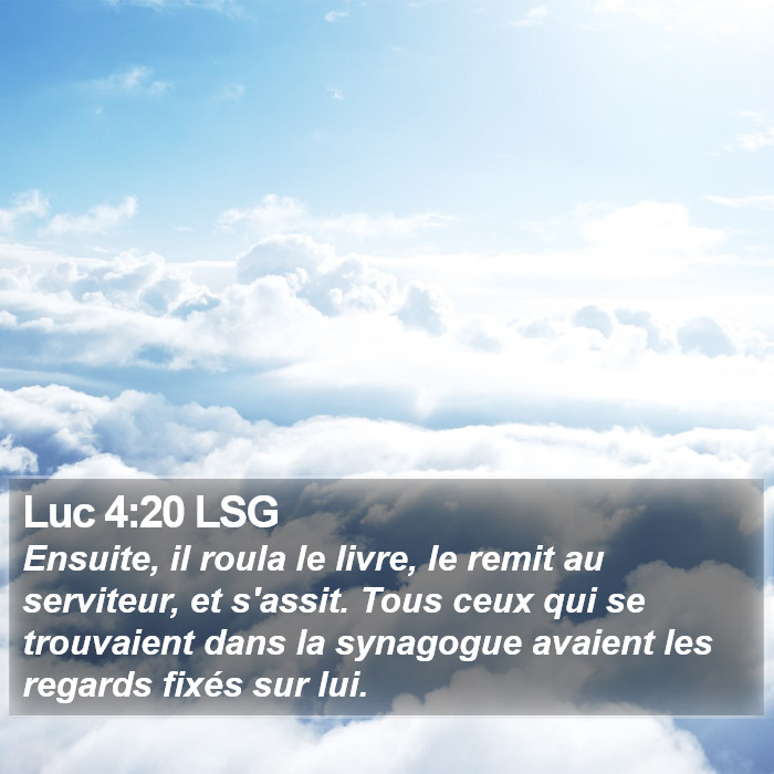 Luc 4:20 LSG Bible Study