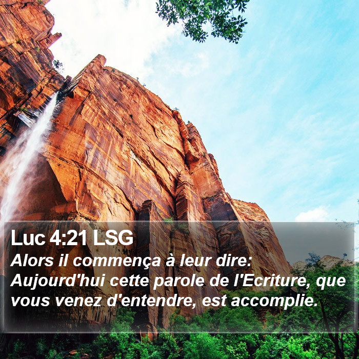 Luc 4:21 LSG Bible Study