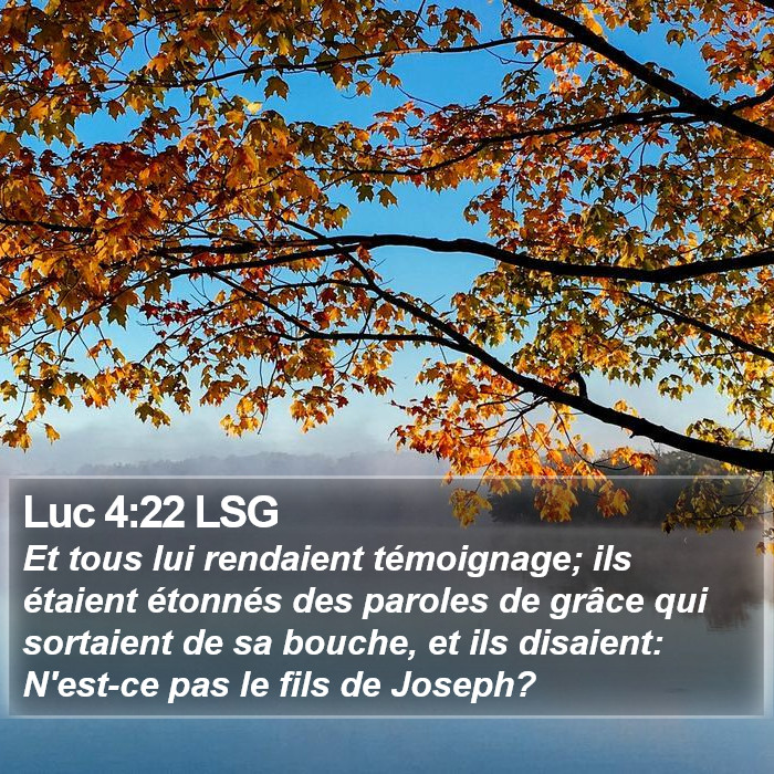 Luc 4:22 LSG Bible Study