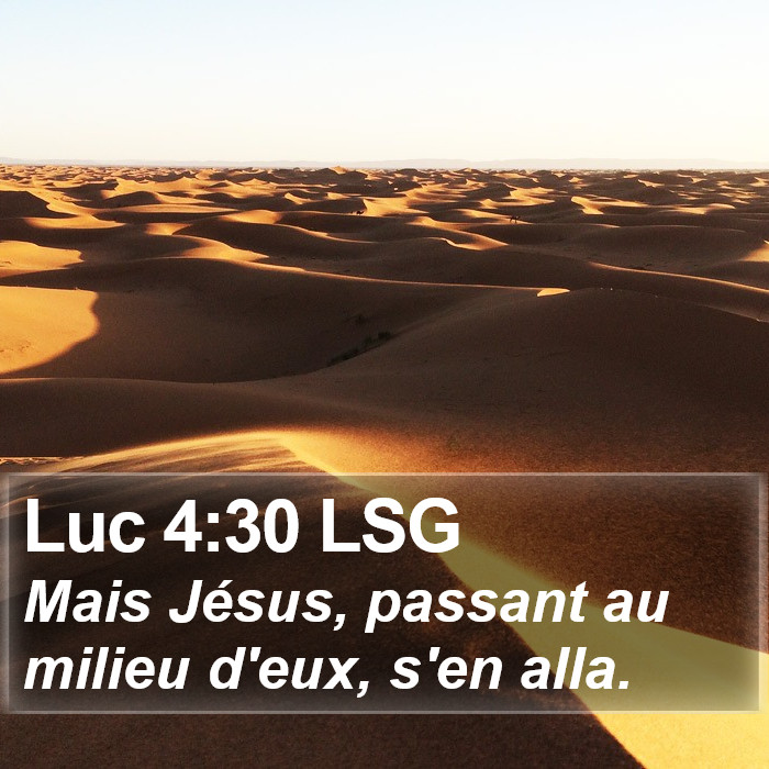 Luc 4:30 LSG Bible Study