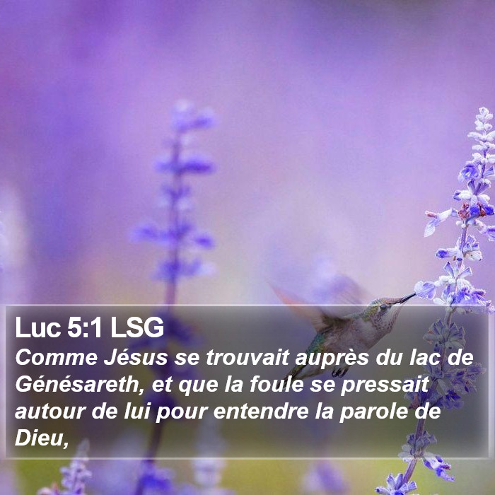 Luc 5:1 LSG Bible Study