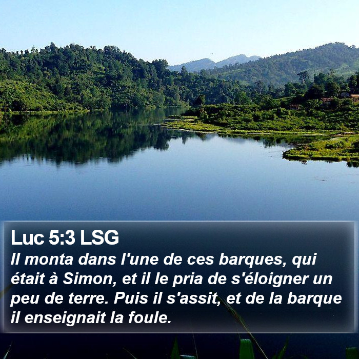 Luc 5:3 LSG Bible Study