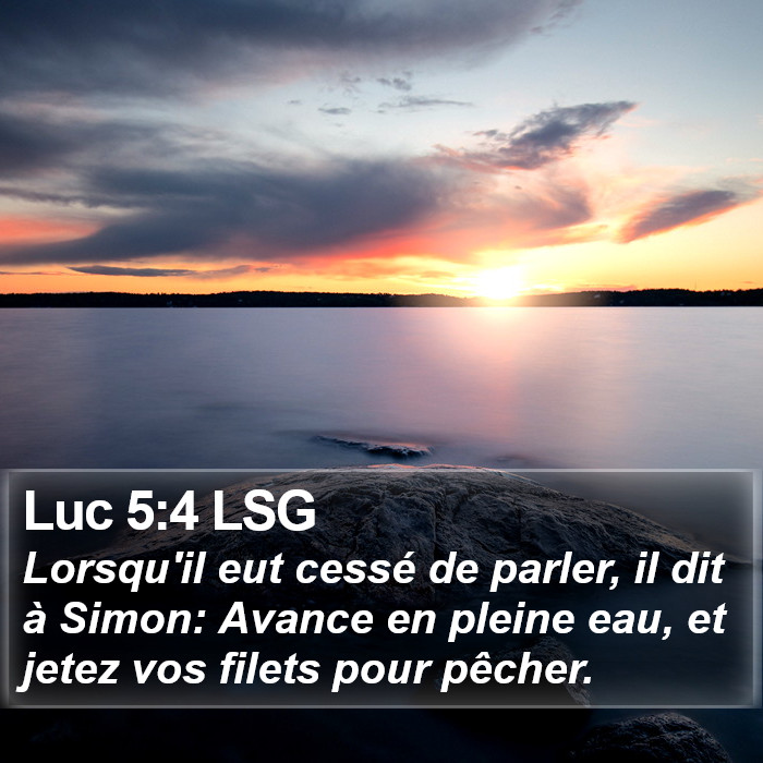 Luc 5:4 LSG Bible Study