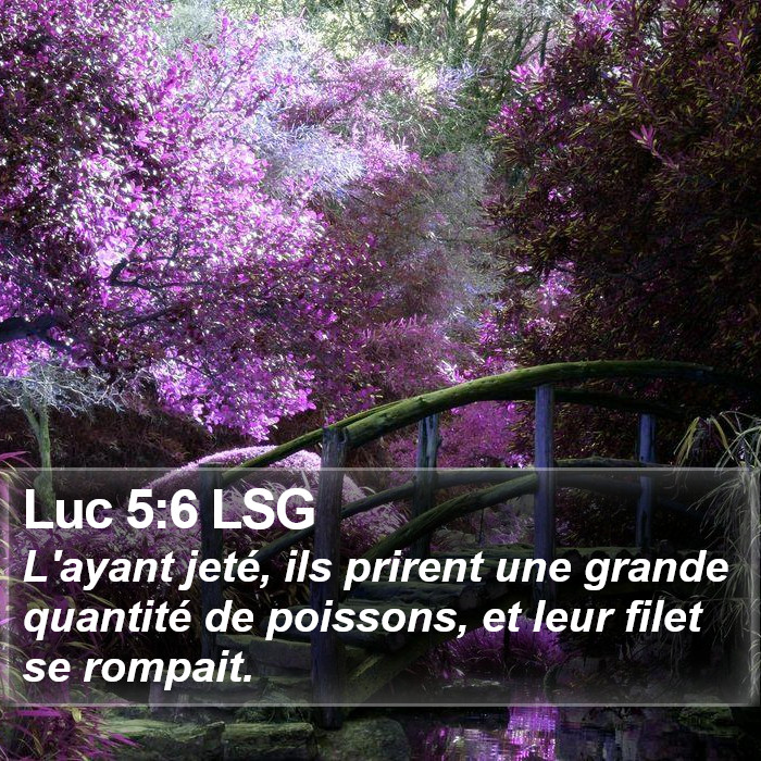 Luc 5:6 LSG Bible Study