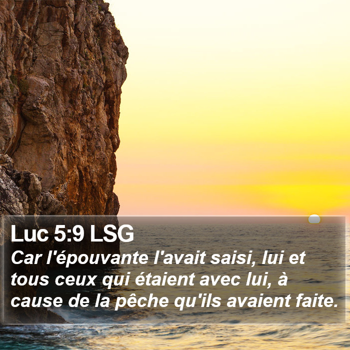 Luc 5:9 LSG Bible Study