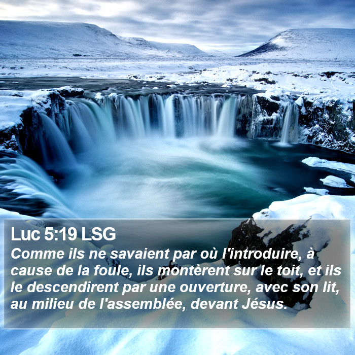 Luc 5:19 LSG Bible Study