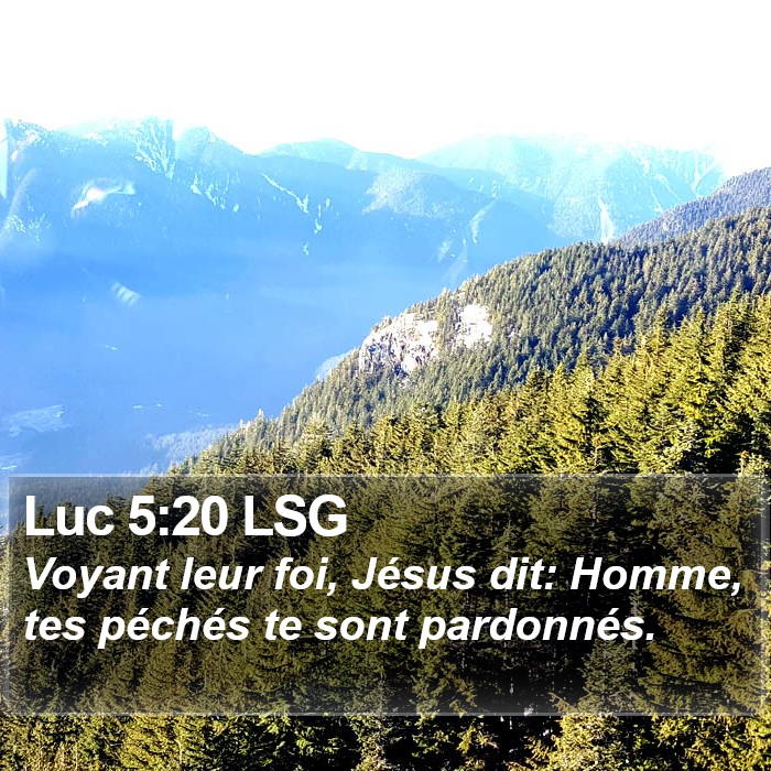 Luc 5:20 LSG Bible Study