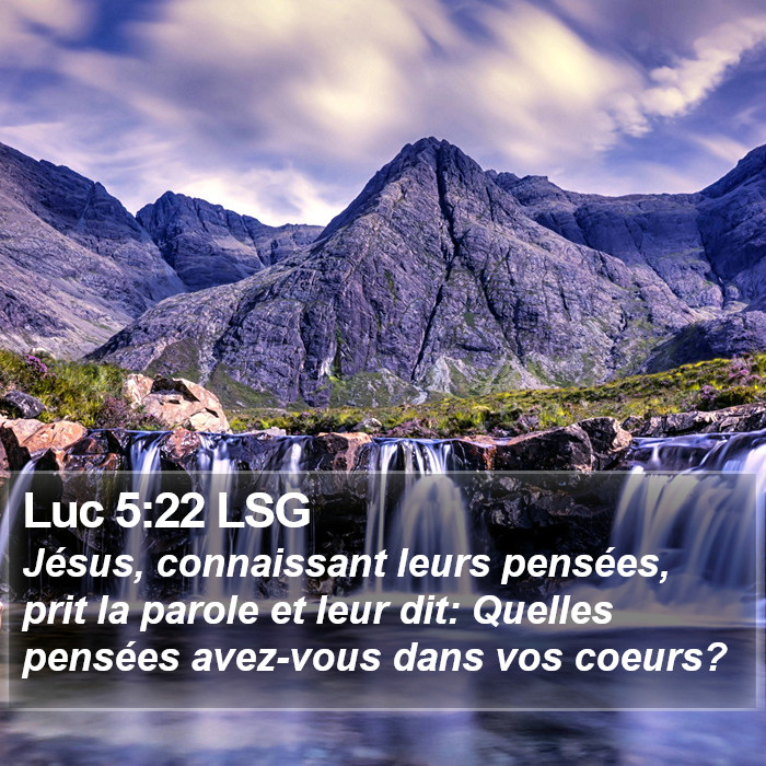 Luc 5:22 LSG Bible Study