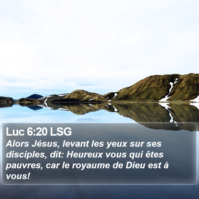 Luc 6:20 LSG Bible Study