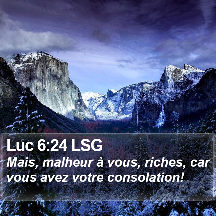 Luc 6:24 LSG Bible Study
