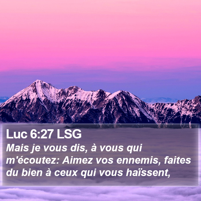 Luc 6:27 LSG Bible Study