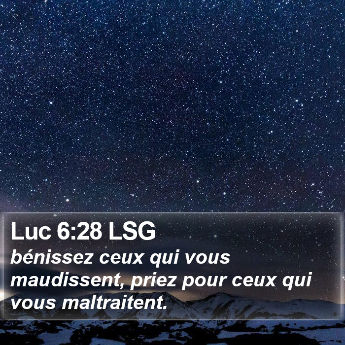 Luc 6:28 LSG Bible Study