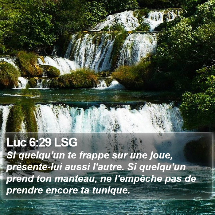 Luc 6:29 LSG Bible Study