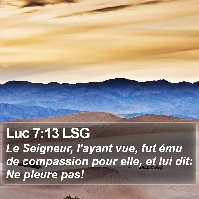 Luc 7:13 LSG Bible Study