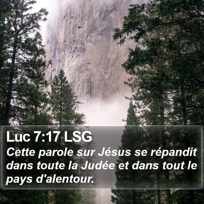 Luc 7:17 LSG Bible Study